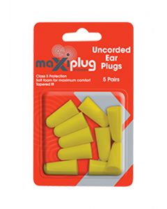 Maxisafe Earplugs Uncorded Blister of 5 Pairs
